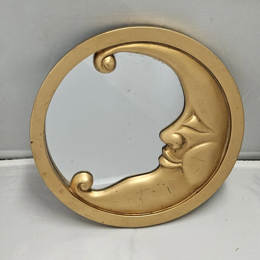 Gold Moon Face Mirror